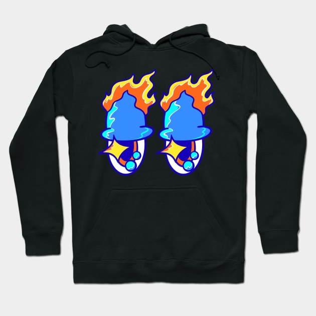 Fiery Eyes Hoodie by yoy vector